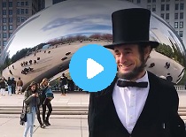 Mr. Lincoln Visits Millenium Park in Chicago (11/14/2016)