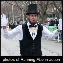photos of Running Abe in action